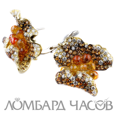 Ювелирное изделие Palmiero  Jewelleri Design серьги с бриллиантами и сапфирами