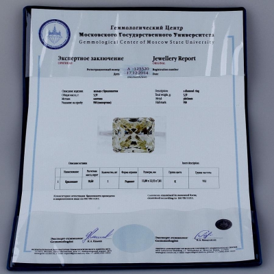 Ювелирное изделие No name Кольцо с бриллиантом 10,60 ct.