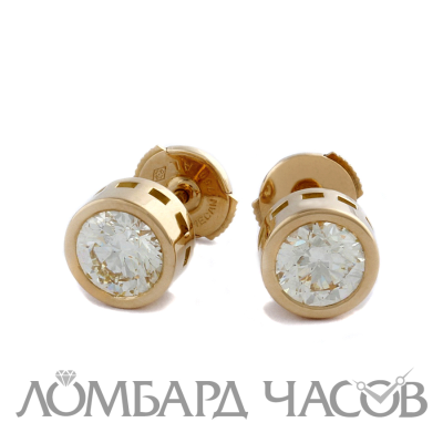 Ювелирное изделие No name Серьги-пусетыпо 1,07ct