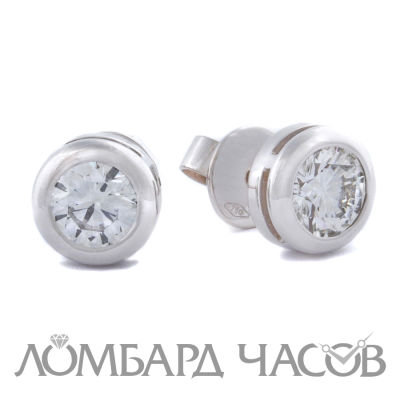 Ювелирное изделие No name Серьги-пусетыпо 1.05 ct