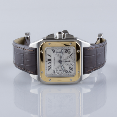 Швейцарские часы Cartier  Santos 100 Chronograph XL