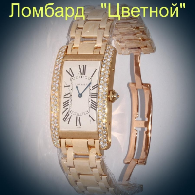 Швейцарские часы Cartier  Americaine Tank 
Large Size with Diamond