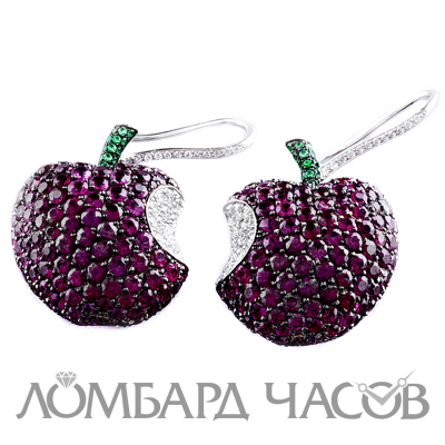 Ювелирное изделие de Grisogono De Grisogono 
Apple 18K Gold Ruby, Emerald, Diamond Earring