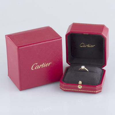 Ювелирное изделие Cartier  
кольцо с бриллиантом 0.60 ct
