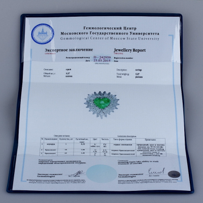 Ювелирное изделие Staurino Fratelli  кольцо с изумрудом 6.25 ct. и бриллиантами