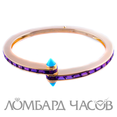 Ювелирное изделие Cartier  
браслет с аметистами и бирюзой