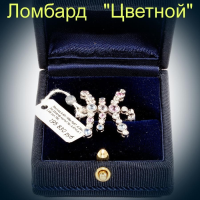 Ювелирное изделие Antonini  кольцо с бриллиантами и сапфирами