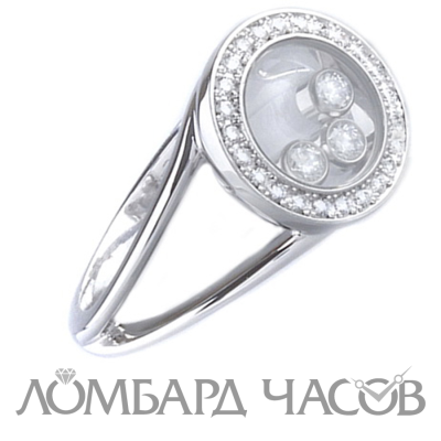Ювелирное изделие Chopard  
кольцо Happy Diamonds белого золота с бриллиантами