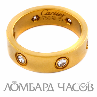 Ювелирное изделие Cartier  
Love кольцо с бриллиантами