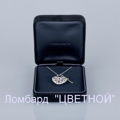 Ювелирное изделие Tiffany & Co  Filigree Heart with Key подвеска