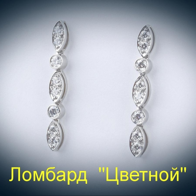 Ювелирное изделие Tiffany & Co  серьги с бриллиантами