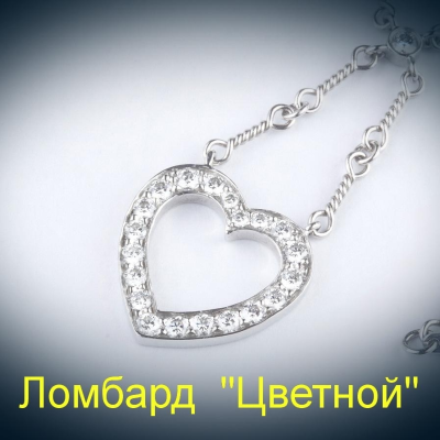 Ювелирное изделие Tiffany & Co . подвеска сердце Pt.