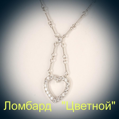 Ювелирное изделие Tiffany & Co . подвеска сердце Pt.