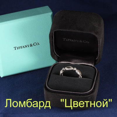 Ювелирное изделие Tiffany & Co  кольцо Pt с бриллиантами