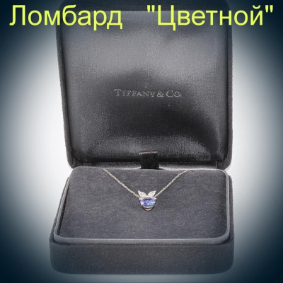 Ювелирное изделие Tiffany & Co . подвеска с сапфиром и бриллиантами
