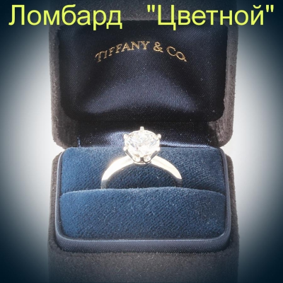 Ювелирное изделие Tiffany & Co  кольцо с бриллиантом 2.00 ct.