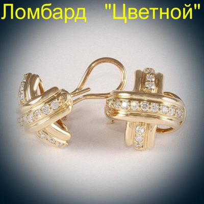 Ювелирное изделие Tiffany & Co  серьги с бриллиантами