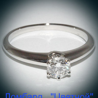 Ювелирное изделие Tiffany & Co Tiffani & Co кольцо с бриллиантом 0.40 ct