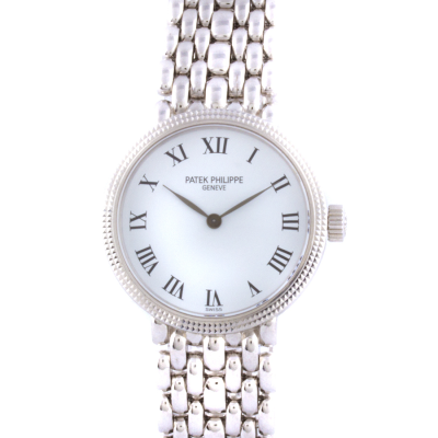 Швейцарские часы Patek Philippe  
Ladys Calatrava White Gold