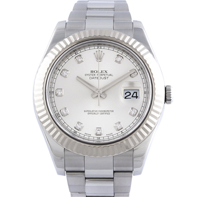 Швейцарские часы Rolex  Datejust ll 
Daimonds 41 mm