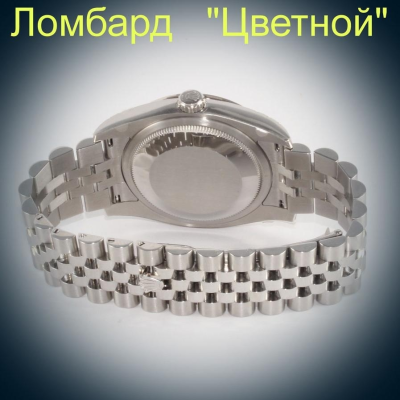 Швейцарские часы Rolex  DateJust Steel and White Gold with Diamond Bezel 36mm
