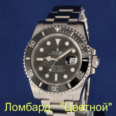 Швейцарские часы Rolex  ''Submariner Date'' Steel Ceramic