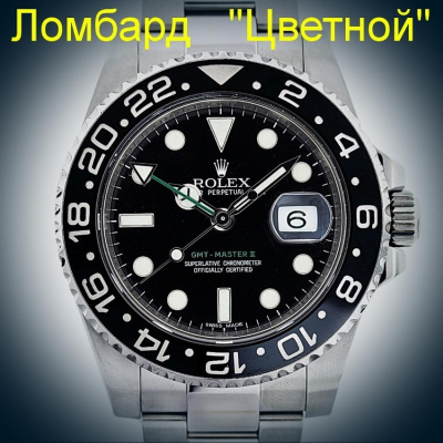 Швейцарские часы Rolex  GMT MASTER II 40mm