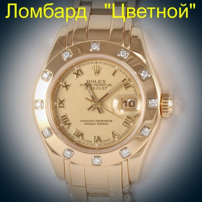 Швейцарские часы Rolex  Masterpiece Lady's Gold