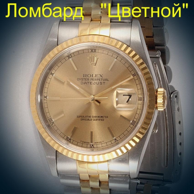 Швейцарские часы Rolex  Datejust Steel 18k Yellow Gold Watch 36mm