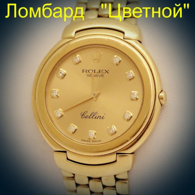 Швейцарские часы Rolex  Cellini Quartz Men's Yellow Gold on Braslets 37mm