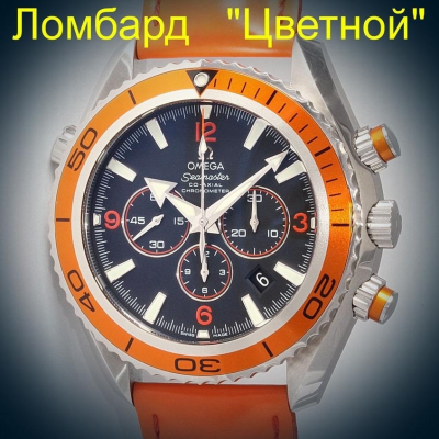 Швейцарские часы Omega  Planet Ocean Seamaster Chronograph 45mm