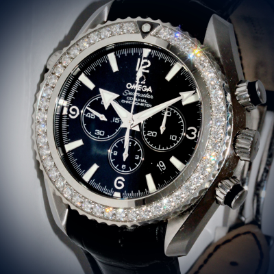 Швейцарские часы Omega  Planet Ocean Crono Jewellery 45.5mm