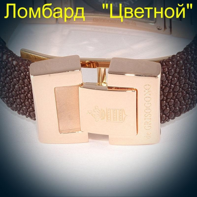 Швейцарские часы de Grisogono  Instrumentino Rose Gold on Strap with Brown Dial