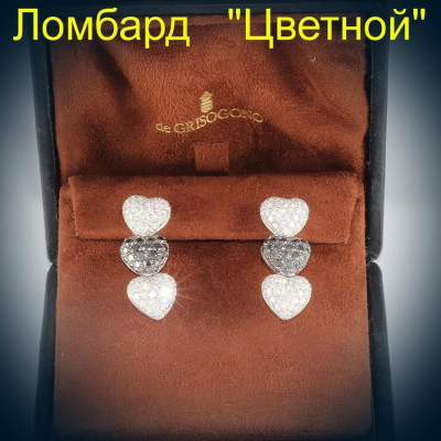 Ювелирное изделие de Grisogono De Grisogono серьги с бриллиантами сердца