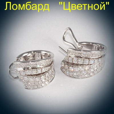 Ювелирное изделие Damiani  серьги с бриллиантами