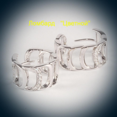 Ювелирное изделие Damiani  серьги с бриллиантами