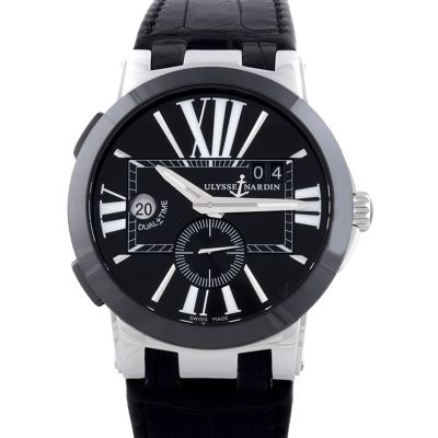 Швейцарские часы Ulysse Nardin  Executive Dual Time Black 43 mm
