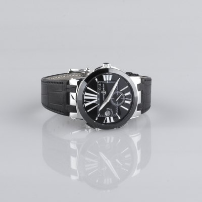Швейцарские часы Ulysse Nardin  Executive Dual Time Black 43 mm