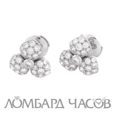 Ювелирное изделие Tiffany & Co  пусеты из платины с бриллиантами