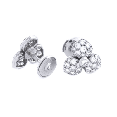 Ювелирное изделие Tiffany & Co  пусеты из платины с бриллиантами