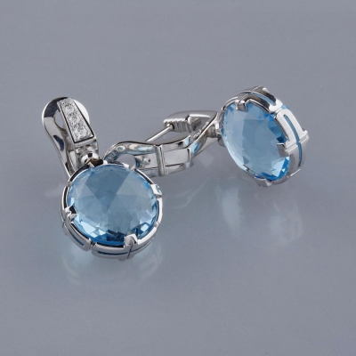 Ювелирное изделие Bvlgari  Parentesi Cocktail White Gold Short Earrings