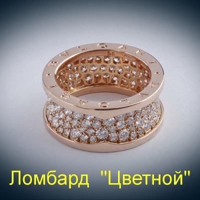 Ювелирное изделие Bvlgari  "B.Zero1" кольцо с бриллиантами