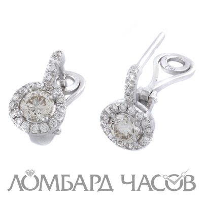 Ювелирное изделие No name Серьги с бриллиантами по 0.50 ct
