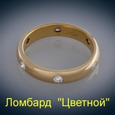 Ювелирное изделие Cartier  кольцо 
с 6 бриллиантами
