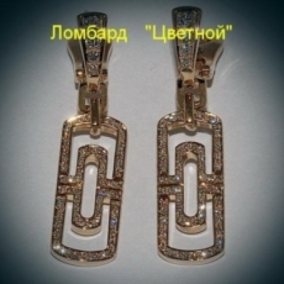 Ювелирное изделие Bvlgari  серьги 
с бриллиантами