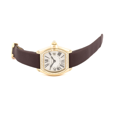 Швейцарские часы Cartier  Roadster Yellow Gold Diamond Bezel Ladies Watch