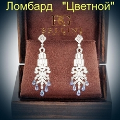 Ювелирное изделие Bellini  Gioielli серьги 
с бриллиантами и топазами