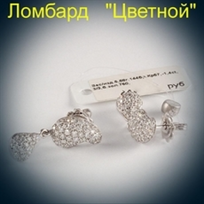 Ювелирное изделие Belluni  серьги 
с бриллиантами