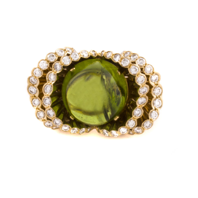Ювелирное изделие Boucheron  "Frou Frou" Peridot & Diamond ring
