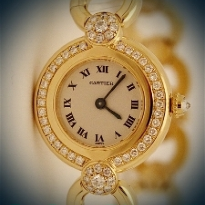 Швейцарские часы Cartier  
Colisee Gold